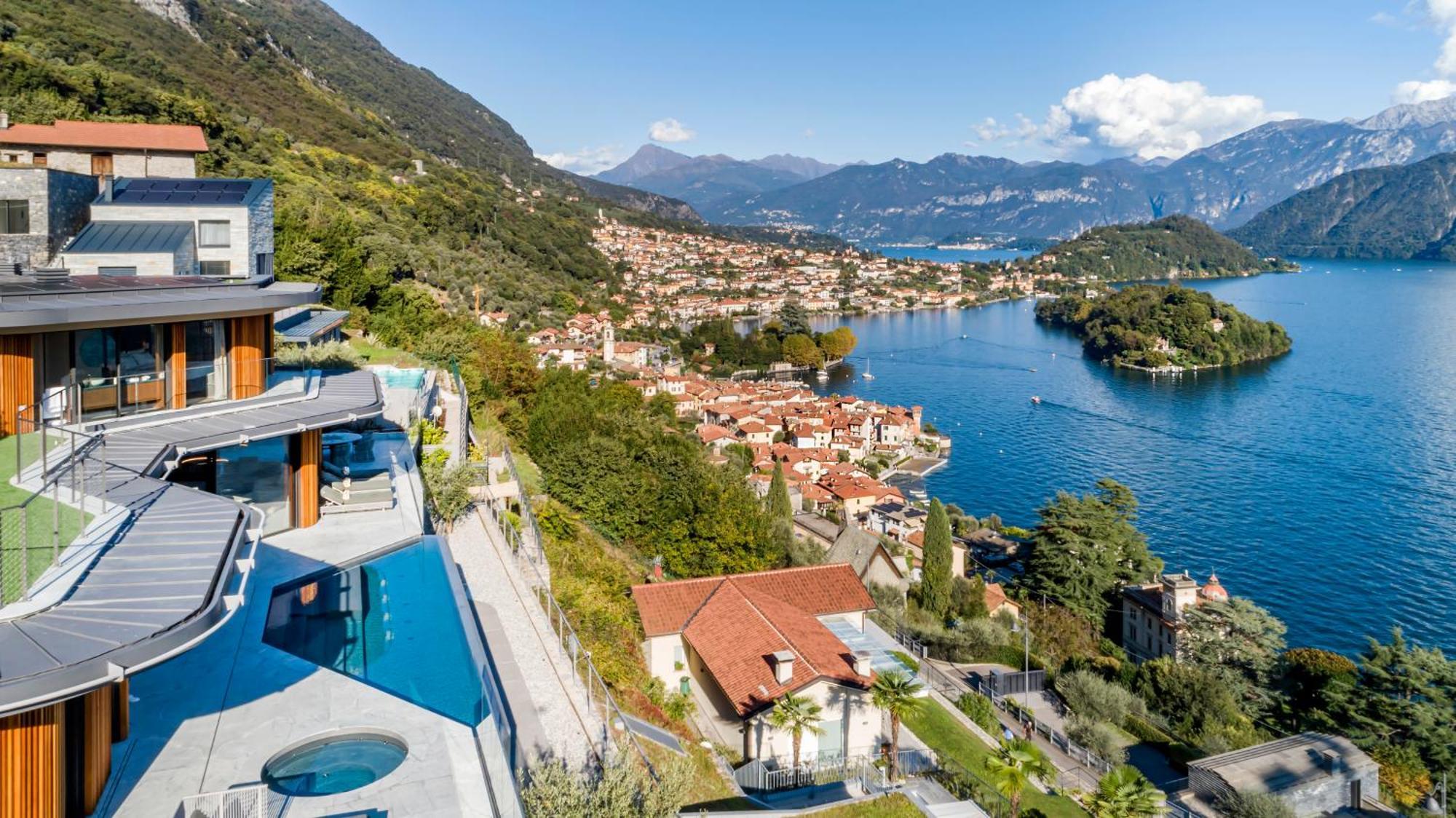 Villa Osee Lago Di Como Sala Comacina Bagian luar foto